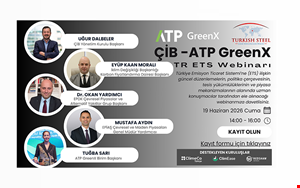 ÇİB -ATP GreenX Online Türkiye Emisyon Ticaret Sistemi Webinarı